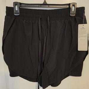 Sunzel Black Women's Athletic Shorts - Elastic Waist with Drawstring